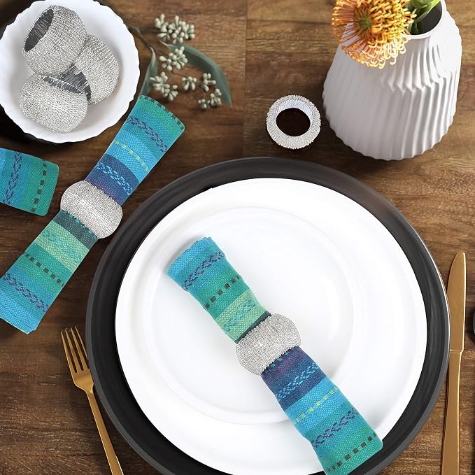 Lightnpro Beaded Napkin Ring Set of 12 - Image 5