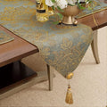 Loom and Mill Luxury Chenille Damask Table Runner 72 inches Long, 13x72 inch by LoomandMill