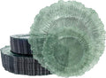 U-QE 60PCS Clear Green Plastic Plates by U-QE