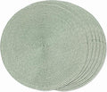 FunWheat Round Braided Placemats Set of 6 Place Mats by FunWheat