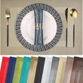 PIGCHCY Placemats Set of 12 Washable Durable Place Mats Vinyl Heat Resistant by PIGCHCY