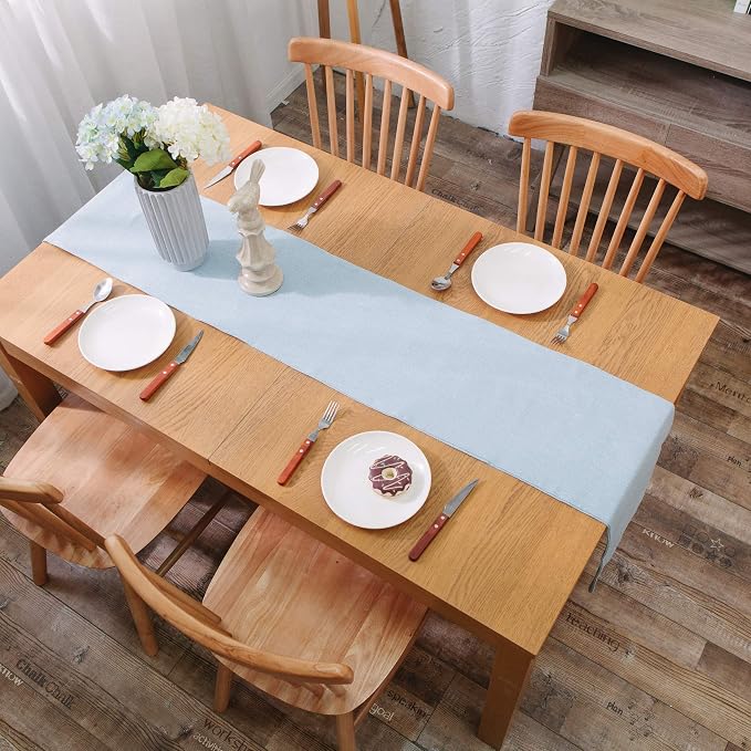 Soft Caddice Faux Linen 2 Piece Fabric in 1 Table Runner, eco-Friendly Fabric - Image 7