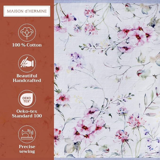 Maison d' Hermine Placemats Set of 4 Reusable 100% Cotton | Cloth Place Mats - Image 2