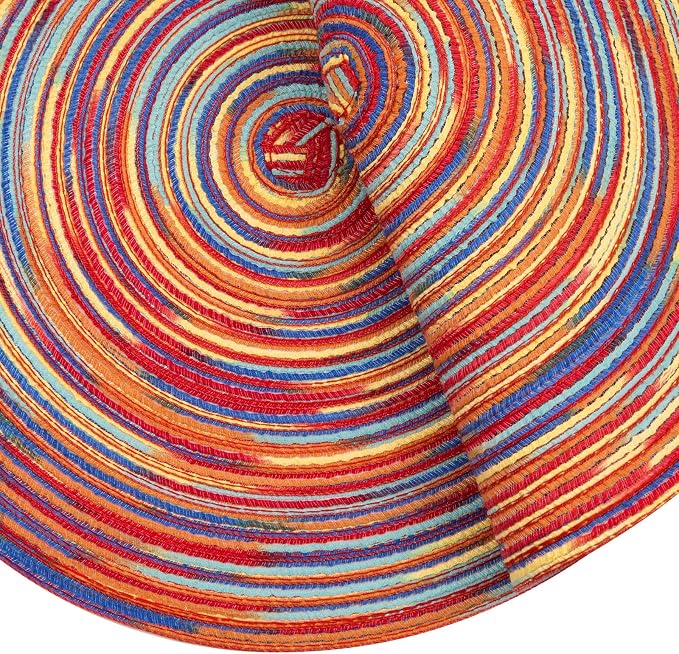 SHACOS Round Braided Placemats Set of 8 Washable 15 inch Round Table Mats - Image 4