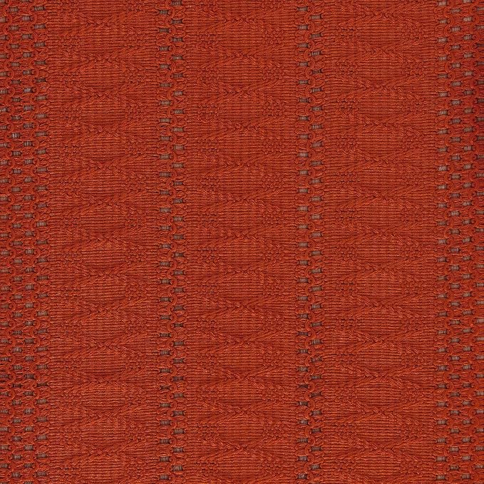 Macrame Style Boho Table Runner, 12x48 Inch Dark Orange | Woven Boho Table - Image 6