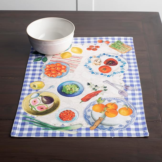 Maison d' Hermine Placemats Set of 4 Reusable 100% Cotton | Cloth Place Mats - Image 7