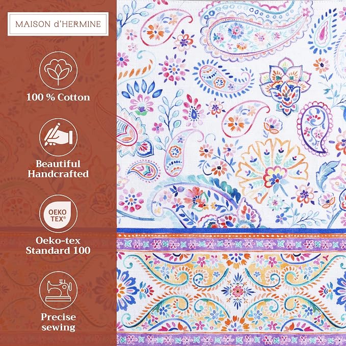 Maison d' Hermine Placemats Set of 4 Reusable 100% Cotton | Cloth Place Mats - Image 2