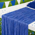 3 Pack Blue Cheesecloth Table Runner 120 Inch Boho Wedding Decor | Cheesecloth by Fixwal