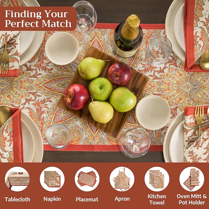 Maison d' Hermine Table Runner 100% Cotton 14.50" x 60" | Table Runners 60 - Image 4