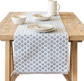 Over&Back 18x90 Hand-Blocked Printed Cotton Table Runner by overback