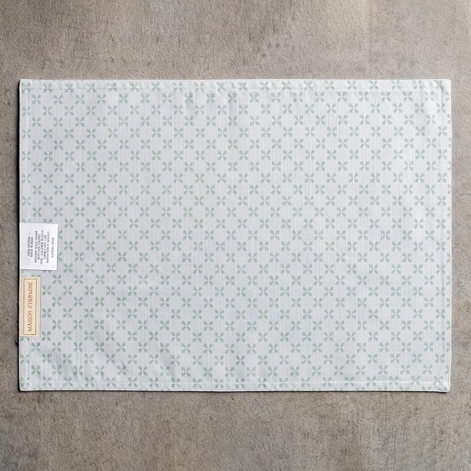 Maison d' Hermine Placemats Set of 4 Reusable 100% Cotton | Cloth Place Mats - Image 9