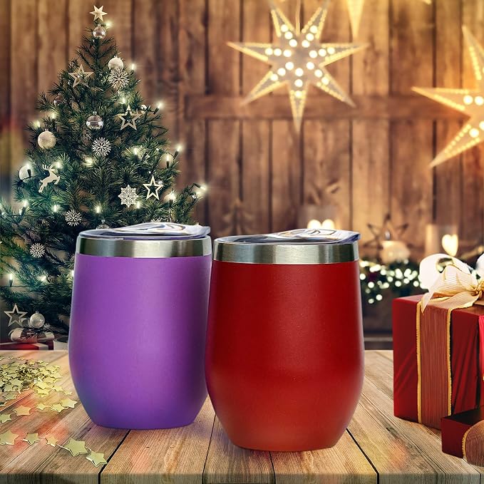 CHILLOUT LIFE 12 oz Stainless Steel Wine Tumbler - Image 5