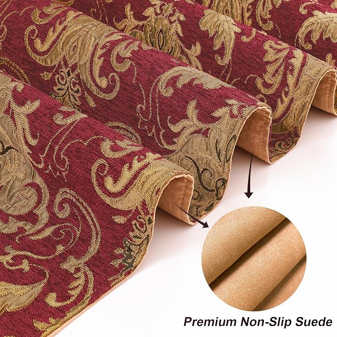 Loom and Mill Luxury Vintage Chenille Table Runner 108 Inches Long, 13x108 inch - Image 4