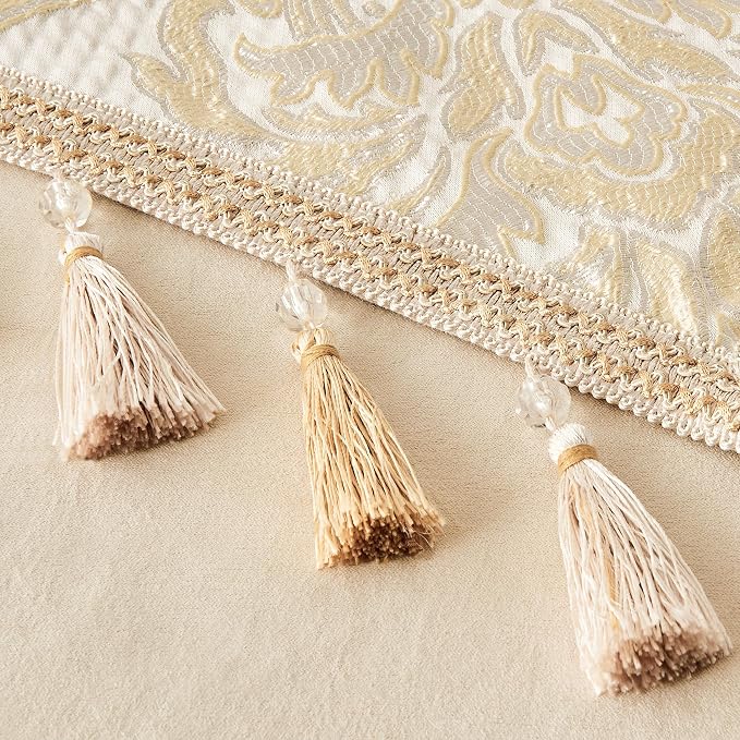 Loom and Mill Elegant Damask Jacquard Table Runner 13x72 inch - Image 5