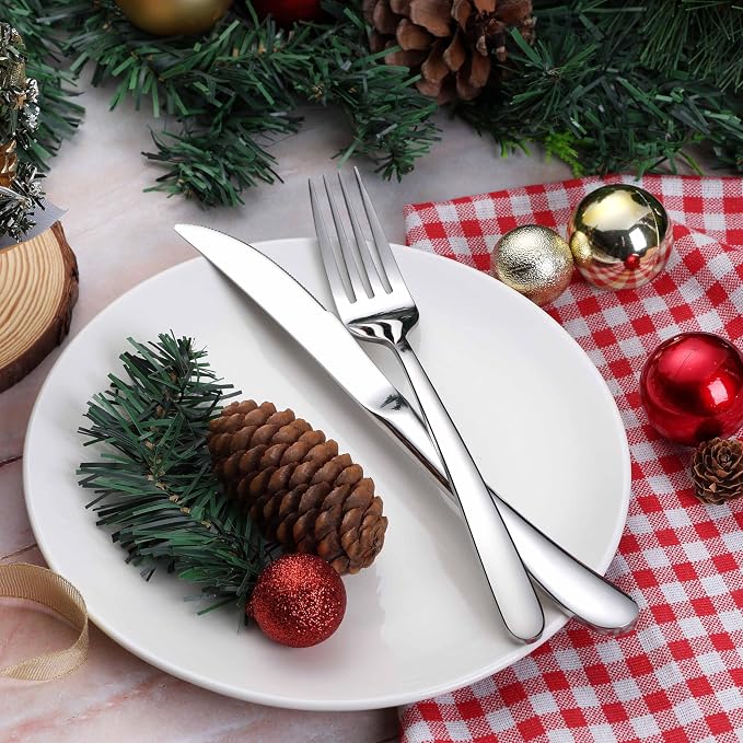 Onader 65 Piece Heavy Duty Silverware Set - Image 9