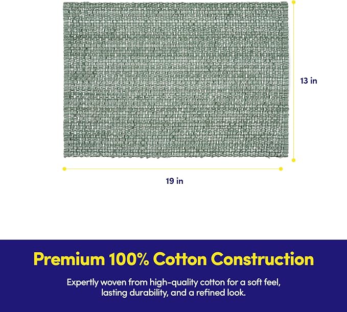 Sweet Home Collection 100% Cotton Placemats - Image 3