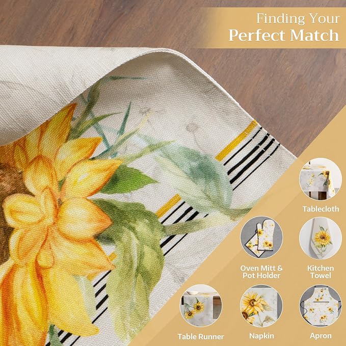 Maison d' Hermine Placemats Set of 4 Reusable 100% Cotton | Cloth Place Mats - Image 6