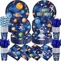 450 Pcs Space Birthday Tableware Set Decorations, Serves 50 | Solar System by Unknown