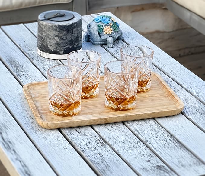 Bam&Boo Bamboo Serving Tray Natural Minimalist Rectangular Coffee, Decor - Image 4