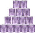 Purple Napkin Rings Holder Set of 150pcs, Crystal Diamond Bling Napkin Rings by Wotoban
