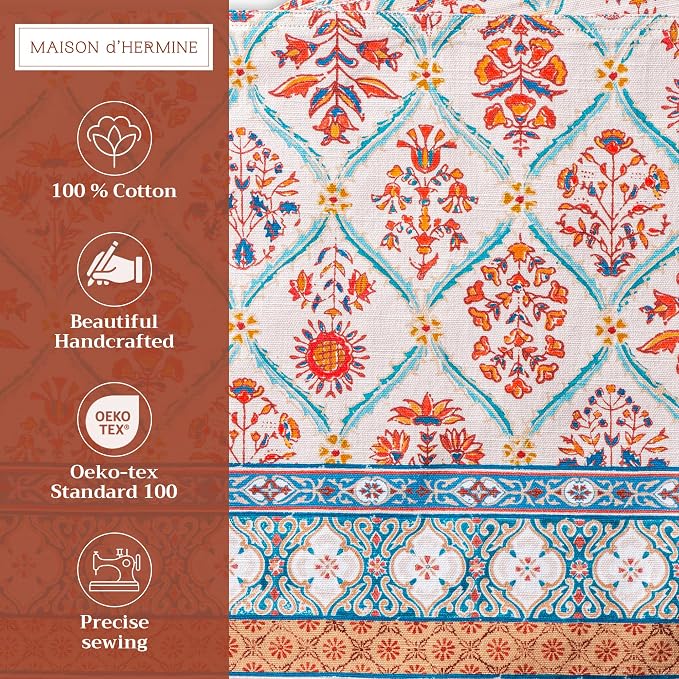 Maison d' Hermine Placemats Set of 4 Reusable 100% Cotton | Cloth Place Mats - Image 2