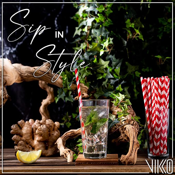 Vikko Drinking Glasses, 11 Ounce Glass Cups, Durable Glasses Drinking Set of 6 - Image 5