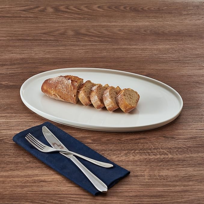 Mikasa Samantha Oval Bone China Lightweight Chip Resisant Serving Tray - Image 5