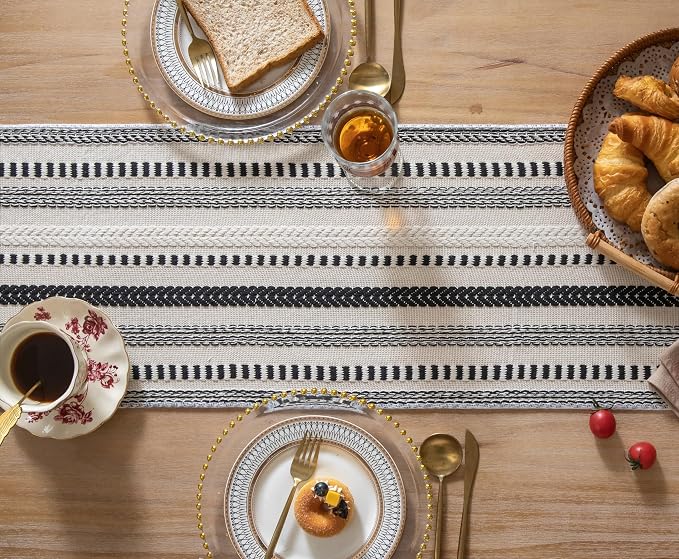 Caflife Boho Table Runner 90 Inchs Long, Dining Room Home Decor - Image 3