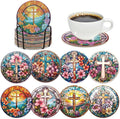 Cross Diamond Art Coasters by INCOK