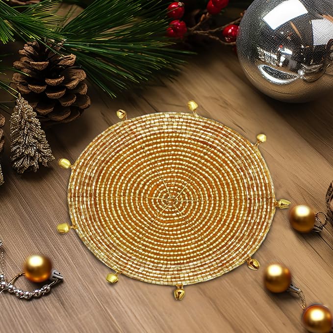 COTTON CRAFT Glitz Handmade Beaded Coaster - Image 4