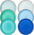 vancasso Bonita 8.5 inch Salad Plates, Ceramic Small Dinner Plates Set by vancasso