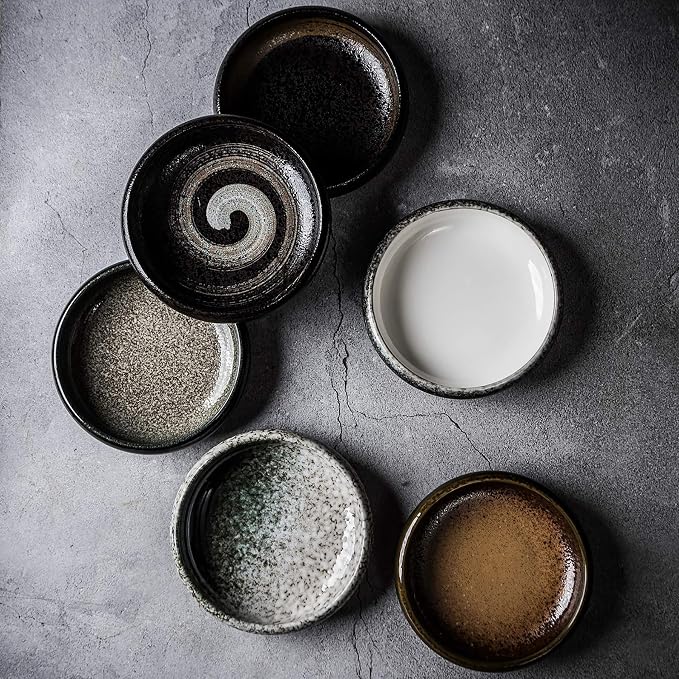 Uaral Salad Plate Appetizer Plate Stoneware Serving Dishes, Japanese Dish Set - Image 5