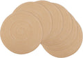 MIAOMIAO Round Placemats Set of 6 Woven Braided Place Mats | 14.5 Inch Cotton by Unknown