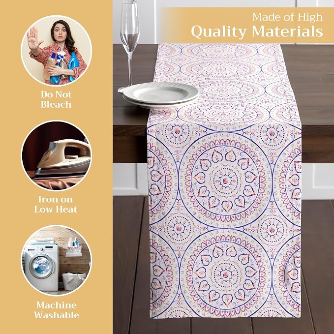 Maison d' Hermine Table Runner 100% Cotton 14.50" x 108" | Table Runners 108 - Image 3