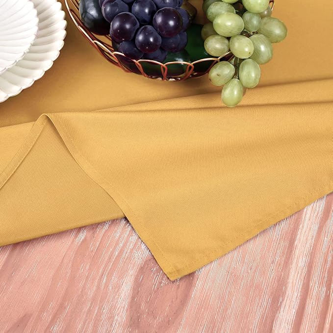MEANMOY Gold Table Runner 90 Inches Long Waterproof Washable Table Runners | - Image 5