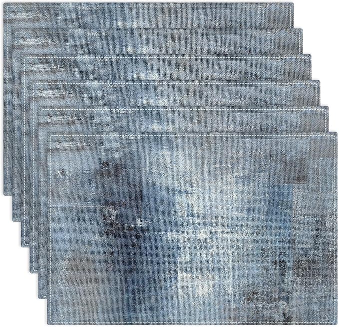 Emvency Farmhouse Placemats Set of 6, 12x18 Inch by Emvency