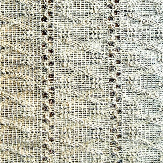Burlap Placemats Set of 6, 12x18 Inch Natural Cotton Jute and Kitchen Woven - Image 7