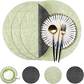 Fyvva Placemats Set of 4, Stain & Scratch Resistant, by Fyvva