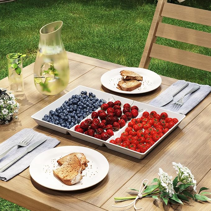 Lifewit Serving Tray Divided for Party Supplies, Desserts in Kitchen/Pantry - Image 7