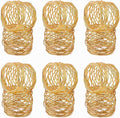ALPHA Living HOME Gold Napkin Rings 12 Set of Premium 100% Metal, by ALPHALivingHOME
