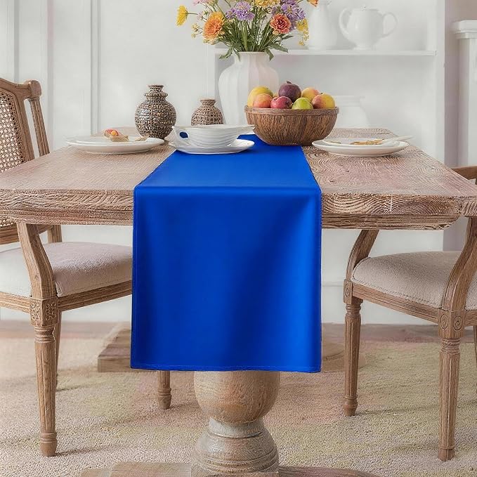MEANMOY Royal Blue Table Runner 48 Inches Long Waterproof Table Runners | by MEANMOY