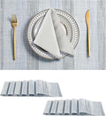 Leetaltree LightSteel Blue Placemats Set of 12 by Leetaltree-ArtatEveryTable