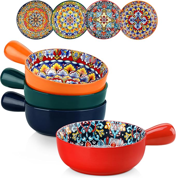 vancasso Boho 23 Oz French Onion Soup Bowls by vancasso