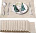 Placemats Set of 12, Vinyl PVC Heat Resistant Washable Placemats Set, Non Slip by BxzanDya-LifeSmartMaker