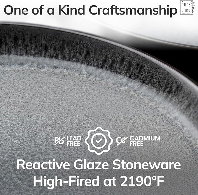 12 Piece Stoneware Dinnerware Set - Image 5