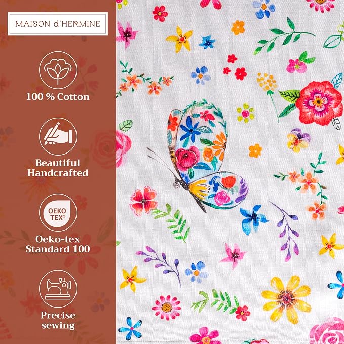Maison d' Hermine Placemats Set of 4 Reusable 100% Cotton | Cloth Place Mats - Image 2
