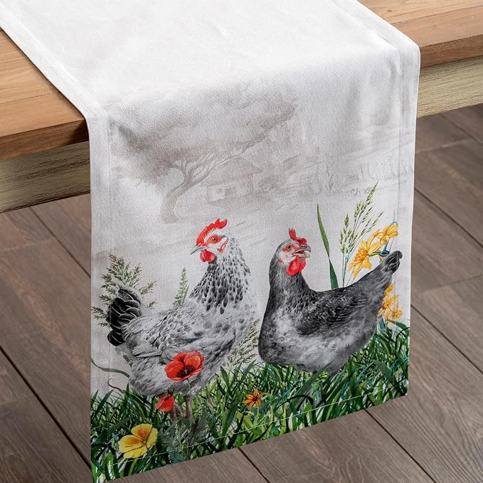 Maison d' Hermine Table Runner 100% Cotton 14.50" x 108" | Table Runners 108 - Image 9
