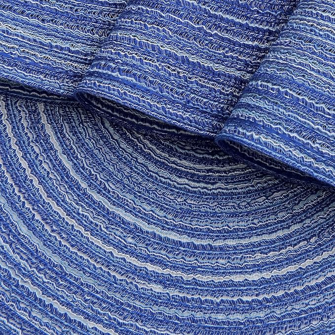 SHACOS Round Braided Placemats Set of 8 Round Table Mats - Image 4