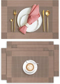 Aofmee Placemats Set of 4, Heat Resistant Place Mats, Washable Durable PVC by Aofmee