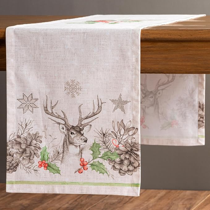 Maison d' Hermine Table Runner 100% Cotton 14.50" x 108" | Table Runners 108 - Image 8